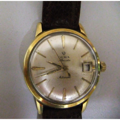 40 - Gents vintage Olma, Swiss made wristwatch with leather strap