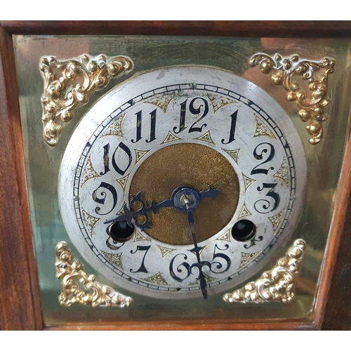 265 - Carved German 19th century mantle clock