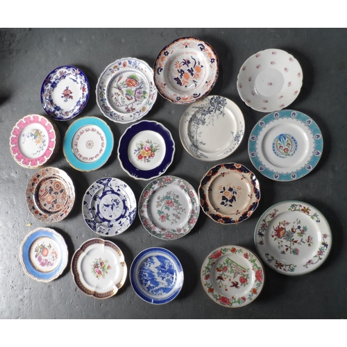 473 - Large collection of good quality 19thC decorative plates, many hand-painted (Qty)