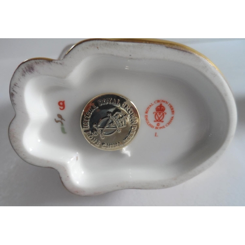 373 - Two Royal Crown Derby paper-weights 