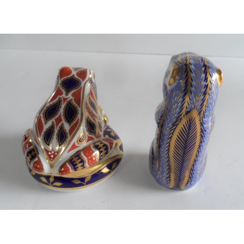 380 - Two Royal Crown Derby paper-weights 