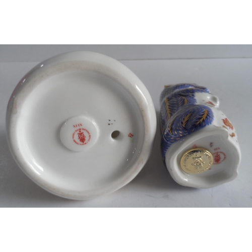 380 - Two Royal Crown Derby paper-weights 