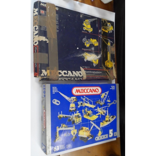 134 - Two old boxed, Meccano sets (2)