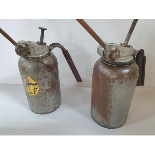 623 - Two early/mid 20thC oil canisters both marked MIMO (2)