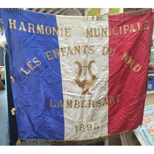 297 - Town flag for Lambersart (northern France) dated 1896,

96 x 110 cm