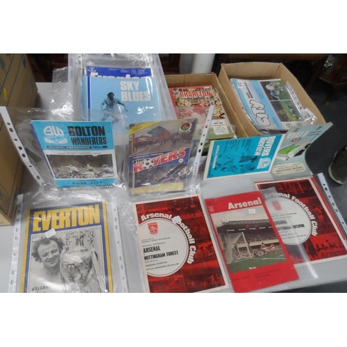 185 - Large quantity of football programmes and fanzines 1960s-2010s (Qty)