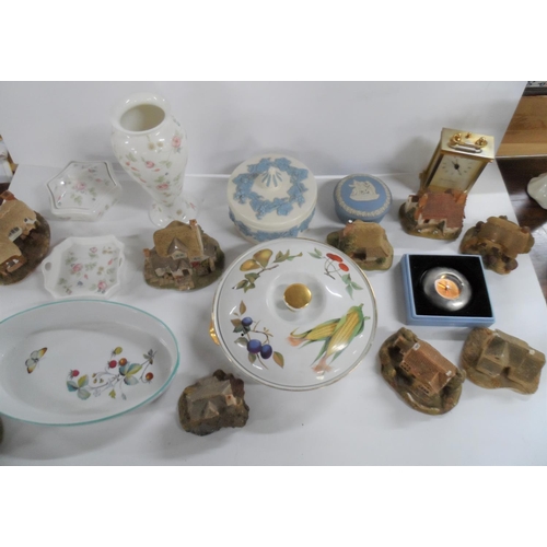 449 - Collection of ceramics and other items include carriage clock etc (Qty)