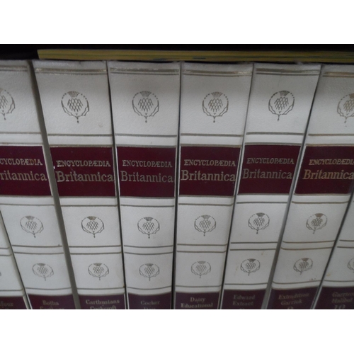 302 - Complete set of Encyclopedia Britannica in its own wooden book-case