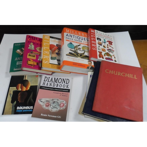 303 - Collection of books including a Diamond handbook, Millers guides and a Churchill book etc (Qty)