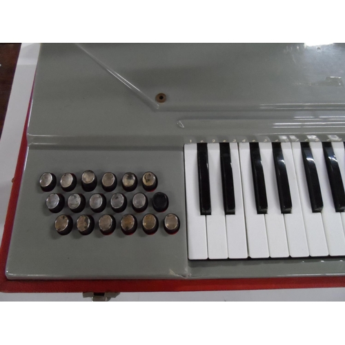 324 - Vintage Italian Accordion-Keyboard in hard-cover carry case