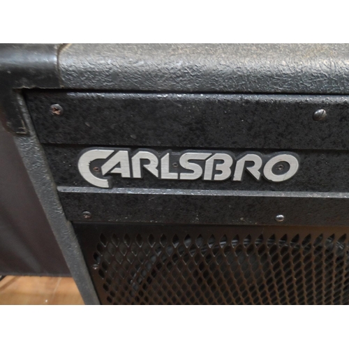 310 - Two pairs of disco/DJ speakers, one pair Carlsbro the other with flashing lights (2)