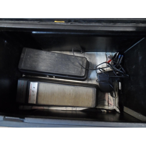 313 - A DOD PRC-6 pedal board case containing a DOD FX-20-B stereo phaser, an Arion SCH-1, a DOD FX-50-B o... 