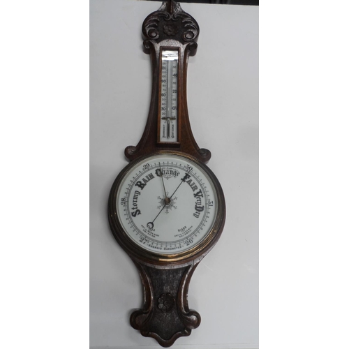 207 - Victorian aneroid barometer