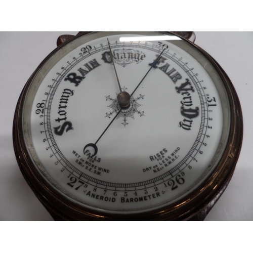 207 - Victorian aneroid barometer