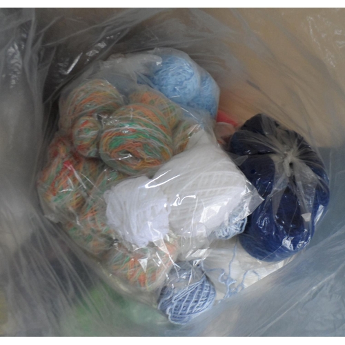 219 - Two large bags of of wool (Qty)