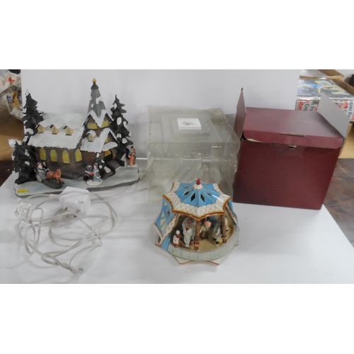 224 - Two large Christmas decorations, one Villeroy & Bosch (2)