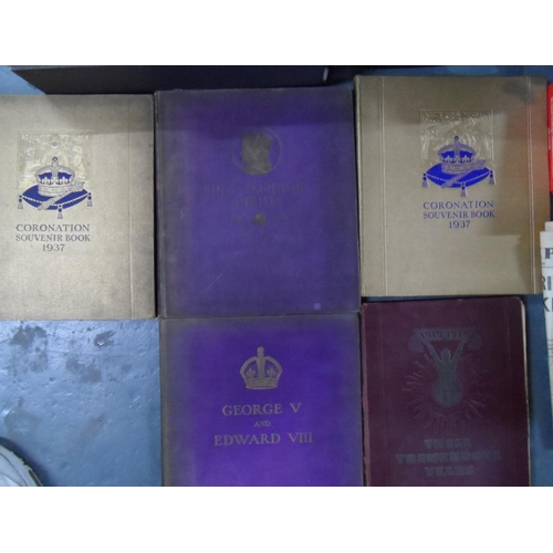 237 - Two Boxes of British Royal Family memorabilia including Coronation books and ceramics (Qty)