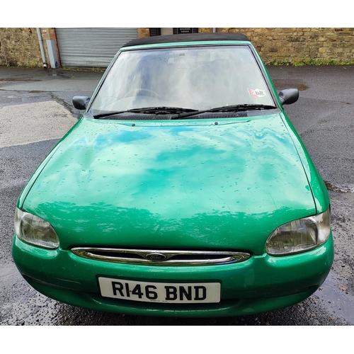 555 - Ford Escort, Petrol, 1.6i, 92,750 miles, 16v, Calypso Karmann cabriolet, 12 months m.o.t, recently s... 