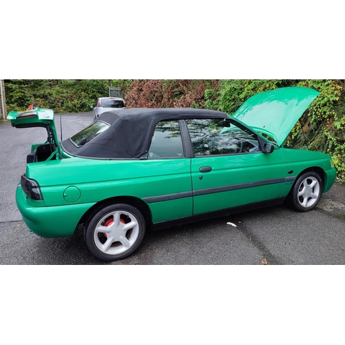 555 - Ford Escort, Petrol, 1.6i, 92,750 miles, 16v, Calypso Karmann cabriolet, 12 months m.o.t, recently s... 