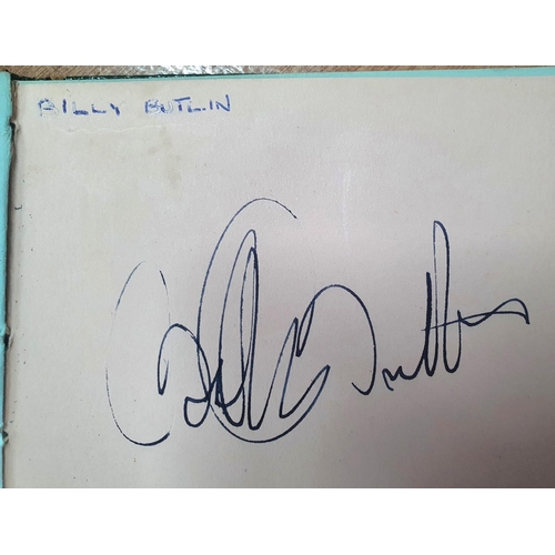 248 - Autograph book containing a good collection of mainly British celebrities to include Tommy Cooper, T... 