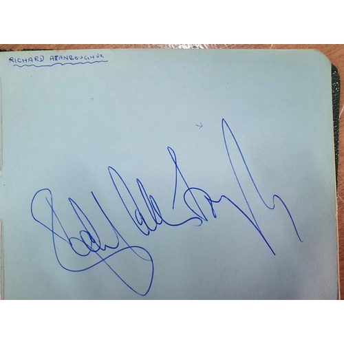 248 - Autograph book containing a good collection of mainly British celebrities to include Tommy Cooper, T... 