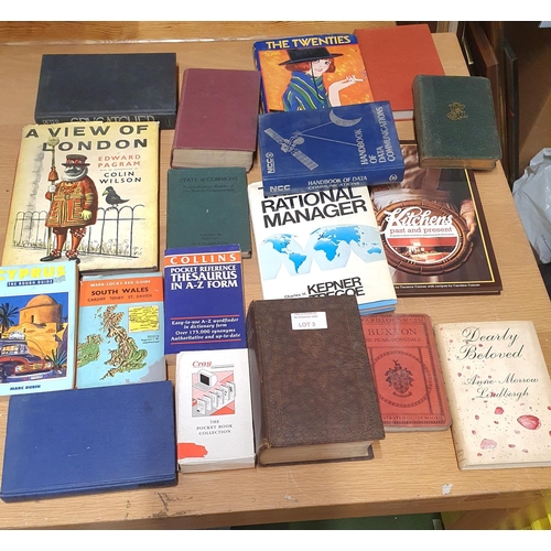 3 - Quantity of good quality 20thC vintage, mainly hardback books including travel (Qty)