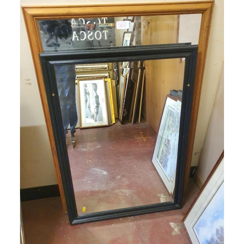 21 - Two large framed mirrors (2)