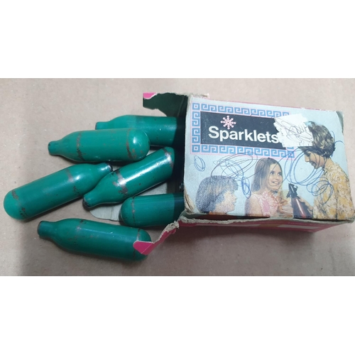 39 - Box of vintage Soda Stream Sparklets