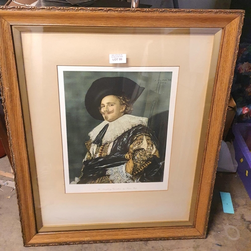 99 - Fine quality print of the Laughing Cavalier in good quality frame