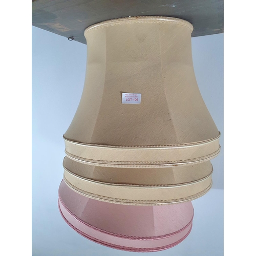 106 - Three large vintage lamp shades (3)