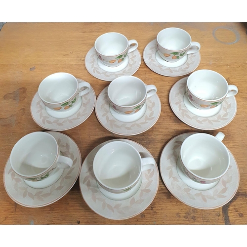 247 - Eight Brambles of Debenhams tea cups with saucers (8)