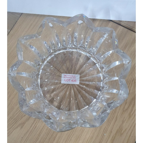 435 - Victorian cut-glass circular fruit bowl