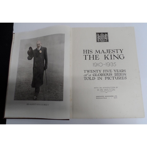 736 - His Majesty the king, 1910-1935, Twenty-five years told in pictures hard-back book