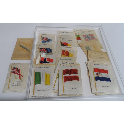 737 - Kensitas silk cigarette flag cards (Qty)