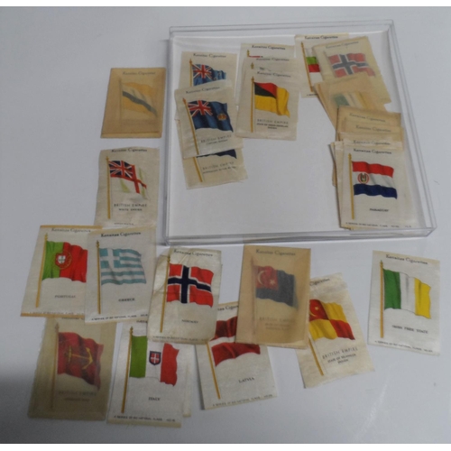 737 - Kensitas silk cigarette flag cards (Qty)