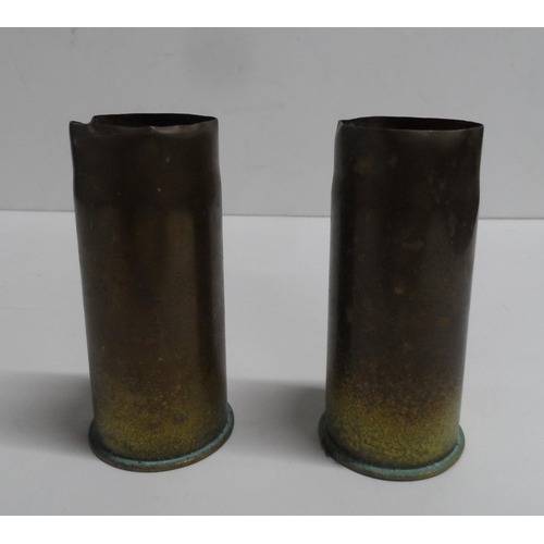 748 - Two WW1 shell casings (2)