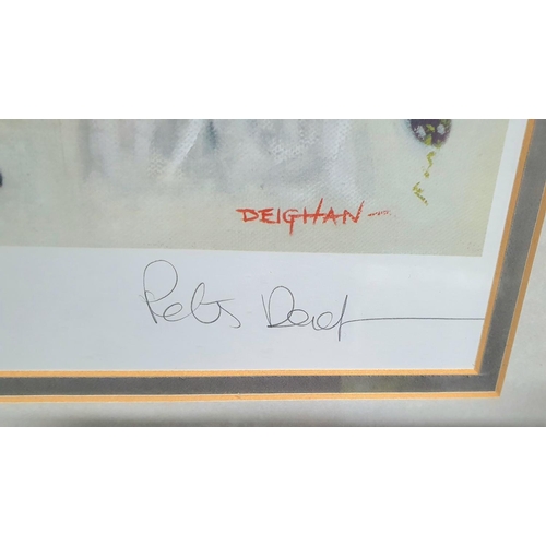 776 - Peter Deighan, pencil signed limited edition (122/500) print showing the 2002 England euro squad, wo... 