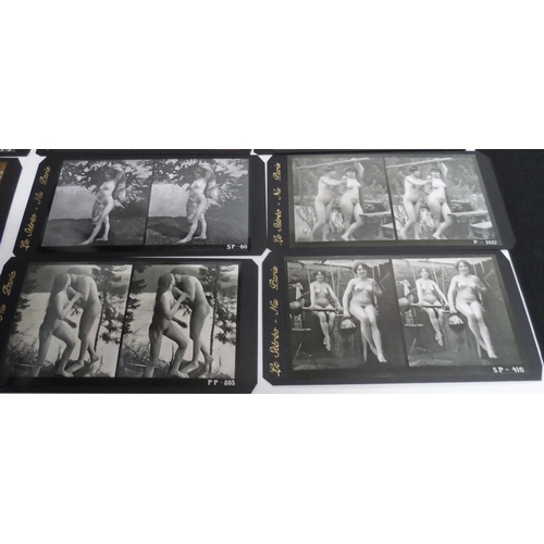 845 - Collection of early 20thC French female nude stereographs (12)