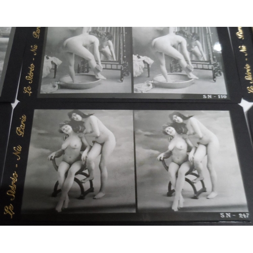 846 - Collection of early 20thC French female nude stereographs (11)