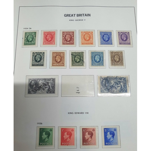 894 - Davo stamp album containing GB 20thC to 1970 stamps