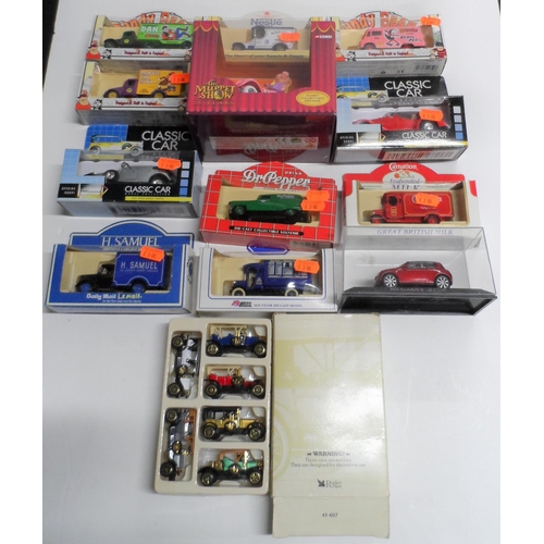 966 - Collection of boxed die cast cars and vans (Qty)