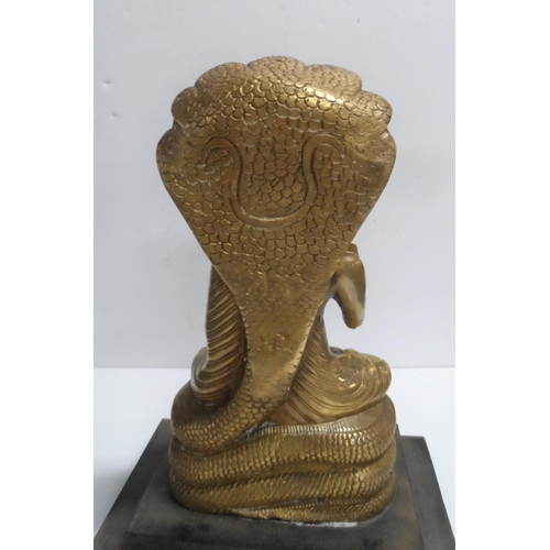 977 - Large brass Hindu Goddess on plinth,

28cm tall