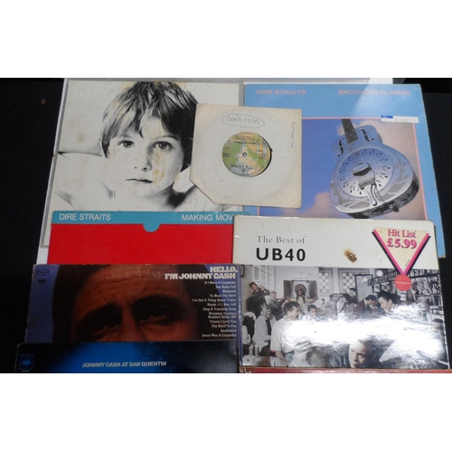 1001 - Small collection of LPs including Meat Loaf, Dire Straits etc (Qty)