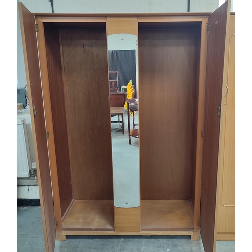 1159 - CWS Enfield, vintage mirrored double wardrobe