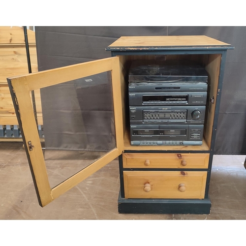 1233 - Hi-Fi cabinet with Sony stereo