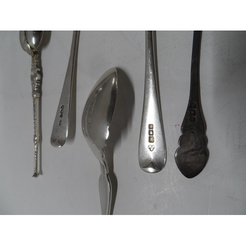 6 - Five various antique silver spoons (5),

Approx 80 grams