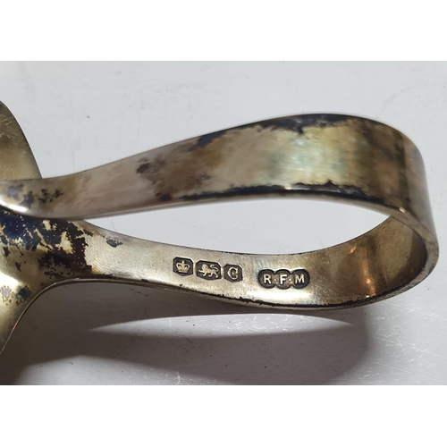 8 - Cased silver Christening set together with a pair of silver napkin rings