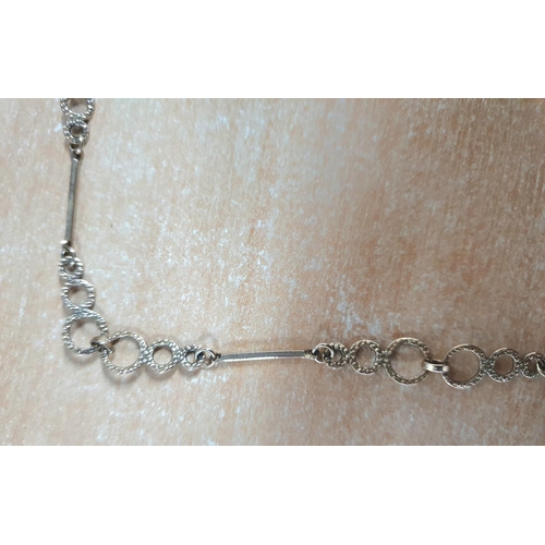 91 - Fine quality, Italian made (full British hallmarks) 9ct yellow gold ladies fancy necklace,

16.4 gra... 