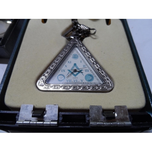 108 - Collection of small Masonic spoons, key-rings etc