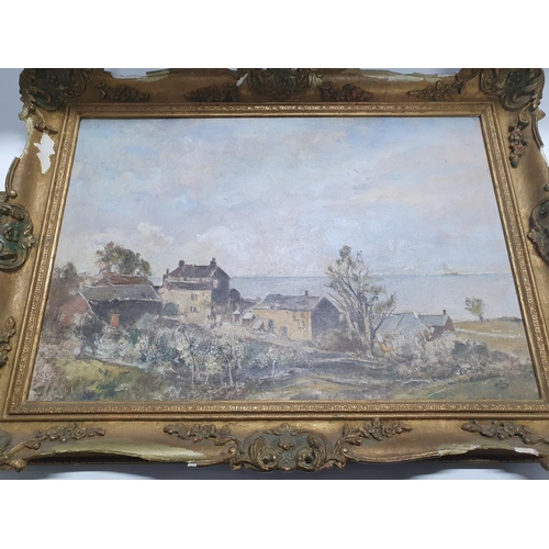 167 - Oliver Hall (1869-1957) oil on canvas, view of Lower Bardsea village, framed,

The oil measures 34 x... 